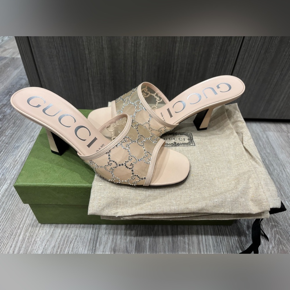 Gucci Women's Crystal Powder Heels